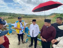 Kunjungan Gubernur Jambi ke Pekerjaan Bendung dan Jaringan Irigasi Batang Asai