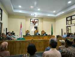 Sidang Gugatan Perkara SK Bupati Tanjung Jabung Barat Di PTUN Jambi Dengan Agenda Pemeriksaan Saksi