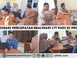 Rapat Koordinasi Percepatan Realisasi LTT Padi di Provinsi Jambi