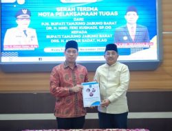 Serah terima Nota Pelaksanaan Tugas dari Pjs. Bupati Tanjab Barat