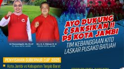 Dukung Tim Kebanggaan Kota Jambi, Saksikan Pertandingan PS Kota Jambi di Gubernur Cup Sore Ini