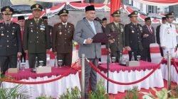 Upacara HUT ke-80 RI di Balai Kota Jambi, Ketua DPRD Kemas Faried Bacakan Teks Proklamasi