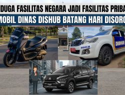Diduga Fasilitas Negara Jadi Fasilitas Pribadi, Mobil Dinas Dishub Batang Hari Disorot