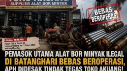 Pemasok Utama Alat Bor Minyak Ilegal di Batanghari Bebas Beroperasi, APH Didesak Tindak Tegas Toko Akuang