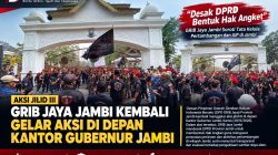 DPD GRIB Jaya Jambi Kembali Gelar Aksi Jilid III, Desak DPRD Bentuk Hak Angket soal IUP